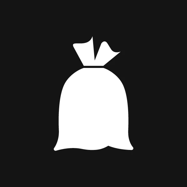 Piktogram for restaffald i affaldssortering