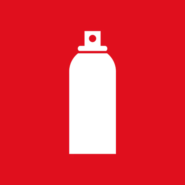 Piktogram for spraydåse i affaldssortering