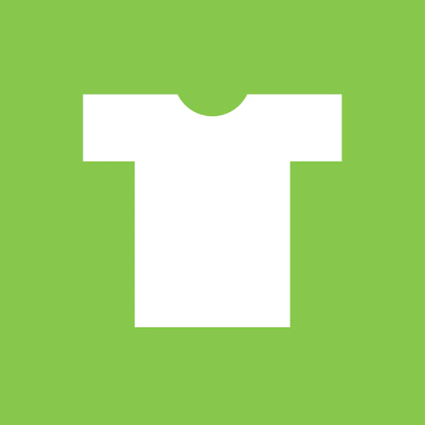 Piktogram for tøj i affaldssortering